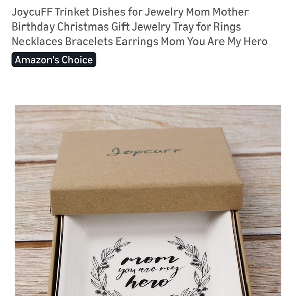 Chic Gold-Trimmed White Jewelry Tray - Picture 4 of 10